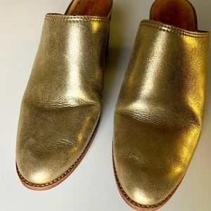 Madewell The Harper Mule Gold